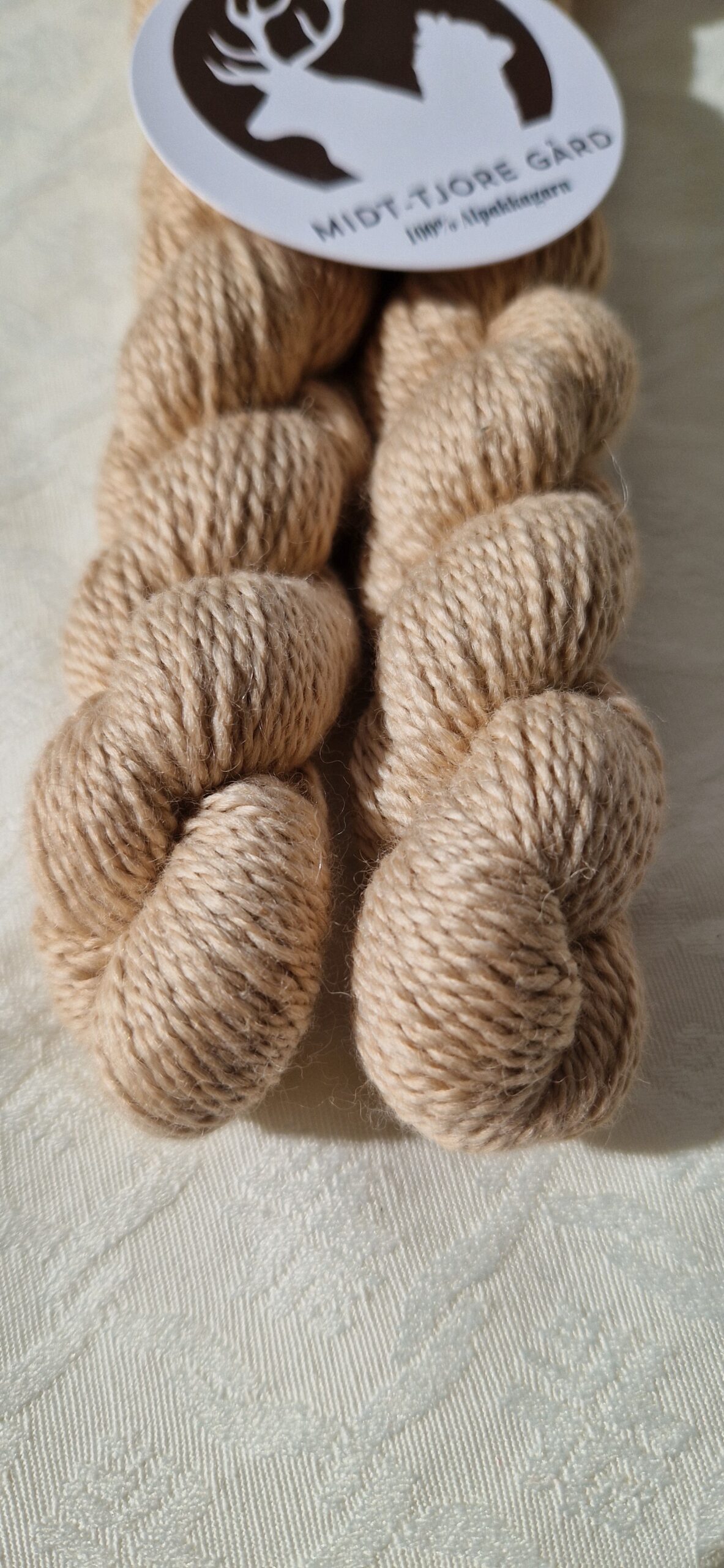 Alpakka garn, kaffelatte - Bilde 3