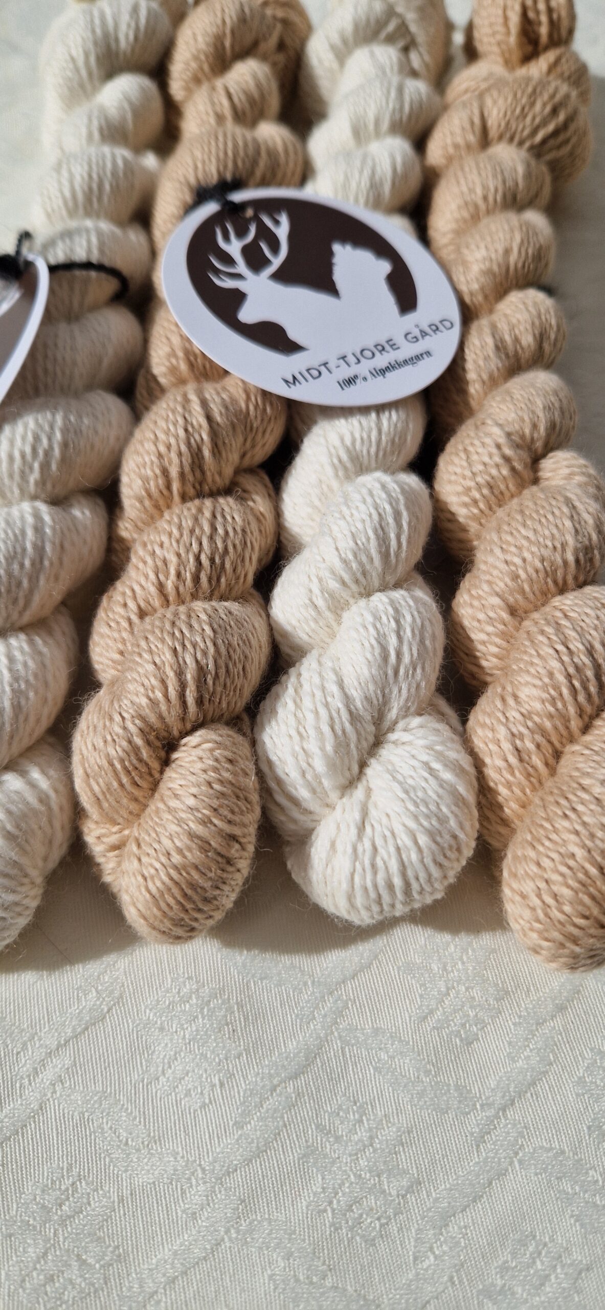 Alpakka garn, kaffelatte - Bilde 4